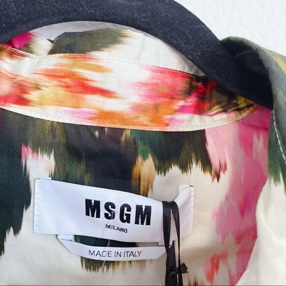 MSGM Patterned Long Sleeve Straight Jumpsuit - Picture 10 of 13